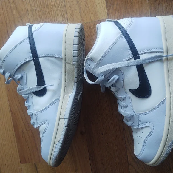 Nike Dunk High Football Grey Black Size 6.5y - Picture 6 of 12